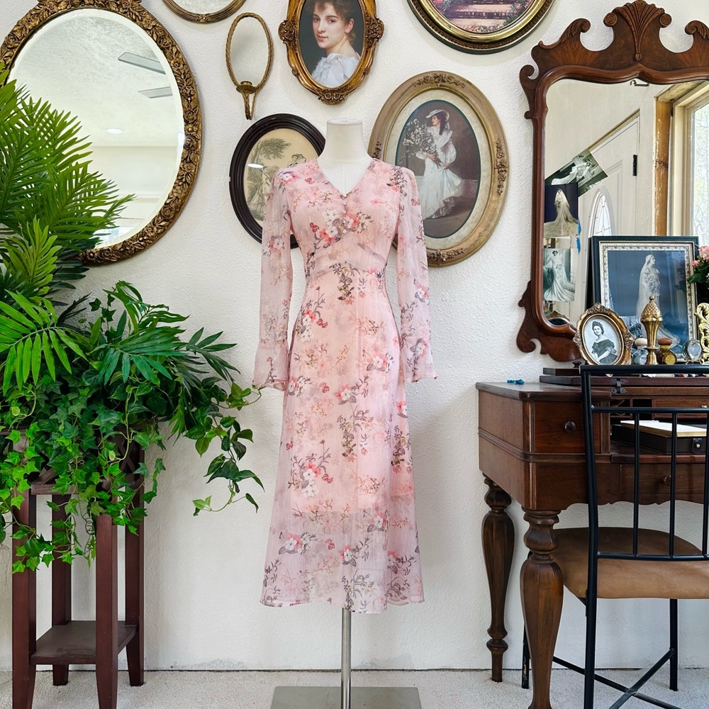 Floral Pink Dress - Picture 3 of 6